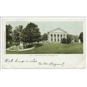   Custis Lee Mansion, Arlington, Va 1903 1904  Home