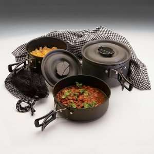  Cook Set, The Scouter, Hard Anodized Black Ice Sports 