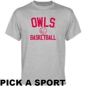   University Owls Ash Custom Sport Icon T shirt  