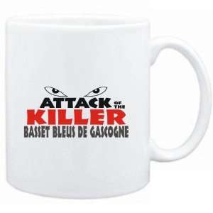  Mug White  ATTACK OF THE KILLER Basset Bleus De Gascogne 