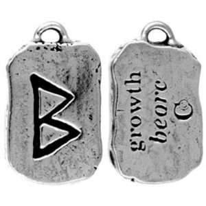  Safe Pewter Growth Rune Charm Jewelry