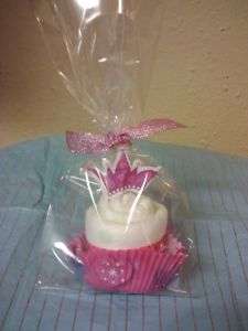 PRINCESS diaper cupcake baby shower favor/decoration  