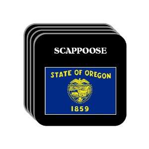 US State Flag   SCAPPOOSE, Oregon (OR) Set of 4 Mini Mousepad Coasters
