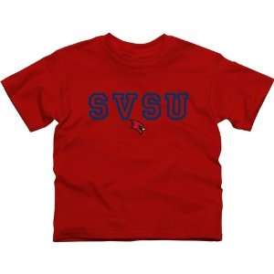  Saginaw Valley State Cardinals Youth Wordmark Logo T Shirt 