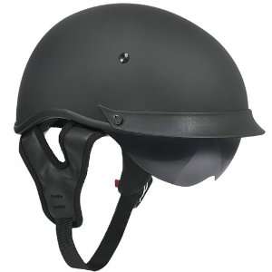  Outlaw T 72 Dual Visor Half Helmet   Matte Black   XXL 