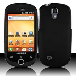 Rubber Black Case Phone Cover for Samsung Gravity Smart  