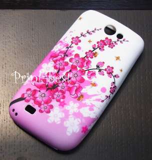   TPU Soft CASE COVER Samsung Galaxy W i8150 Red Flower us**  