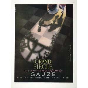   Parfum Grand Siecle Sauze Paris   Original Print Ad