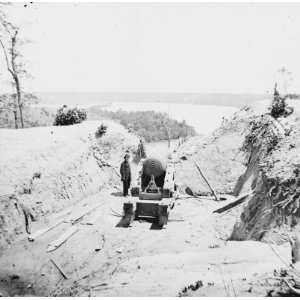   (vicinity). Confederate battery Dantzler 1865 Apr.