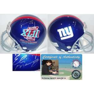  Eli Manning Signed Giants Super Bowl XLII ProLine Helmet 