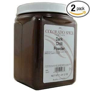 Colorado Spice Chili Powder, Dark Ground, 28 Ounce Jars (Pack of 2 