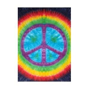  Rainbow Peace Sign Tapestry