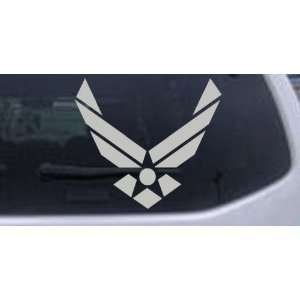 Silver 24in X 21.5in    US Air Force Military Car Window Wall Laptop 
