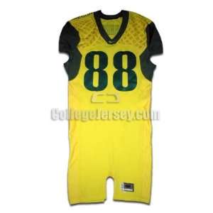  Yellow No. 88 Team Issued Oregon Nike Football Jersey 