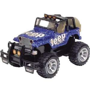  Radio Control Jeep Monster Rubicon Dark Blue with Mud 