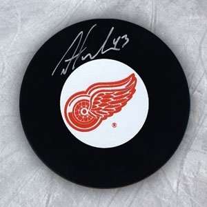Darren Helm Detroit Red Wings Autographed/Hand Signed Hockey Puck