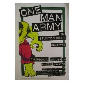  One man Army Handbill The Hulk Bluebird Poster Everything 