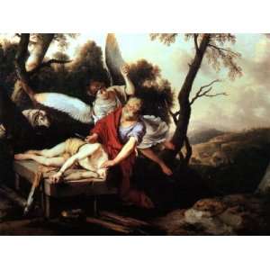   Inch, painting name Abraham Sacrificing Isaac, By La Hire Laurent de