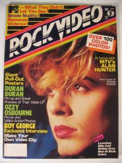 1984 April Rock Video Idols Vintage Magazine Duran Duran  