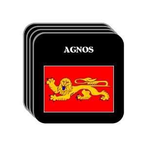  Aquitaine   AGNOS Set of 4 Mini Mousepad Coasters 