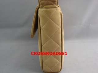   Chanel Quilted Beige Lamb Skin Shoulder Bag Fair Condition  
