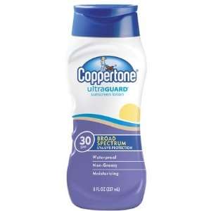 Coppertone ultraGUARD Lotion SPF 30 Sunscreen 8 oz (Quantity of 4)
