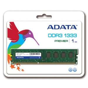  ADATA 1 GB DDR3 1333 (PC3 10666) CL9 Dual Channel Desktop 