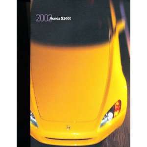  2002 Honda S2000 Original Deluxe Sales Brochure 