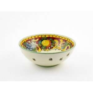  Hand Painted Italian Ceramic 6.3 inch Cereal Bowl Toscana 