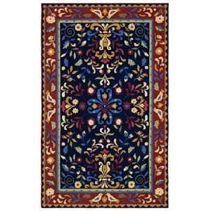  Capel Amish Country Navy 450 Traditional 3 x 5 Area Rug 