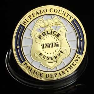   Buffalo Police Department Gold plated Coin 485 
