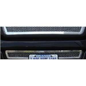   Series   CNC 3D Cut Aluminum Bumper Grille   with Wire Mesh   Polished