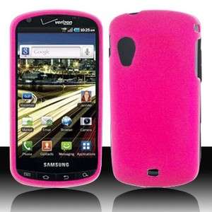 Rubber Hot Pink Rubberized HARD Case Phone Cover for Samsung 