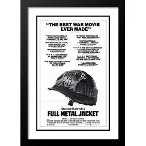  Full Metal Jacket 32x45 Framed and Double Matted Movie 