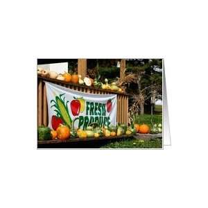  Farm Stand Nature Photo Blank Note Card Card Health 