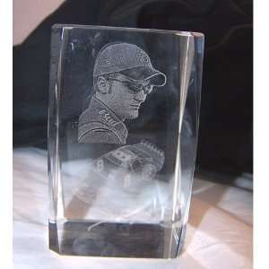  Crystal Laser Art Display of Nascar Dale Jr with Car and 