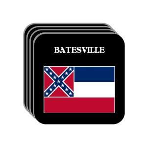  US State Flag   BATESVILLE, Mississippi (MS) Set of 4 Mini 