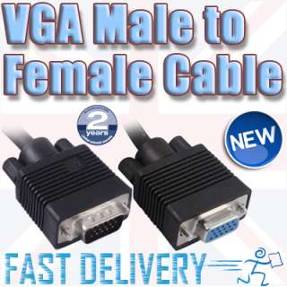 HDMI S VGA DVI D Scart RCA DB9 Male to Female Audio Cable 1M 2M 2.5M 
