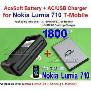   Travel Charger for Nokia Lumia 710 Sabre T Mobile Cell Phone Accessory