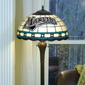   Florida Marlins Baseball Logo Tiffany Style Floor Lamp