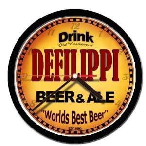  DEFILIPPI beer ale cerveza wall clock 