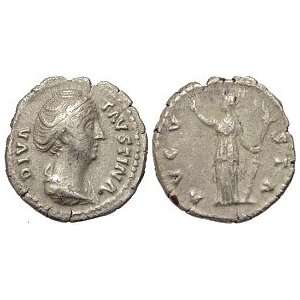   138   Early 141, wife of Antoninus Pius; Silver Denarius Toys & Games