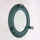 Porthole Mirror ~ Aluminum Green ~ Ship Port Hole ~ Nautical 