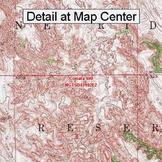 USGS Topographic Quadrangle Map   Conata SW, South Dakota (Folded 