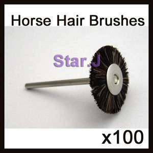 100 pcs NEW Horse Hair Brush Polishing Wheel for Rotary Tools  