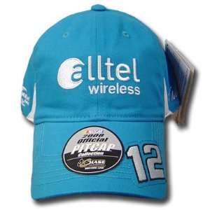 RYAN NEWMAN #12 ALLTEL BLUE CAP HAT OFFICIAL NASCAR ADJ