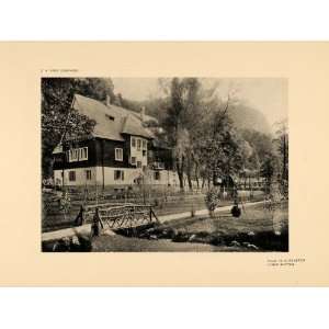  1906 Wunibald Deininger Villa Gutenstein Austria Print 