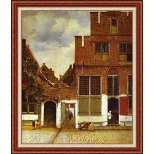  Street in Delfi by Johannes Vermeer   Framed Artwork 