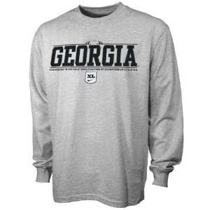  Nike Georgia Bulldogs Ash Youth Logo Long Sleeve T shirt 