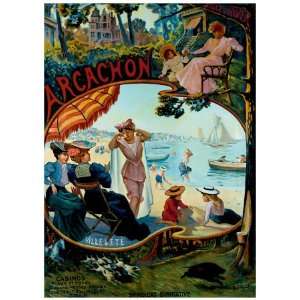   Arcachon Giclee Poster Print by Hermann Delpech, 18x24